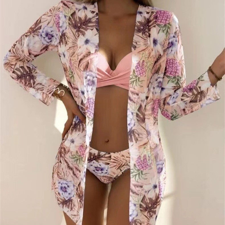 Womens Three-Piece Swimsuit Set