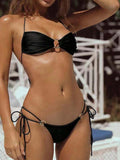 Lace-up Bikini Swimsuit